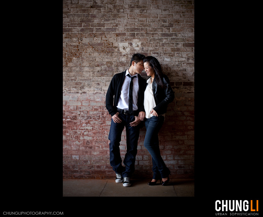 san francisco fort point engagement photo