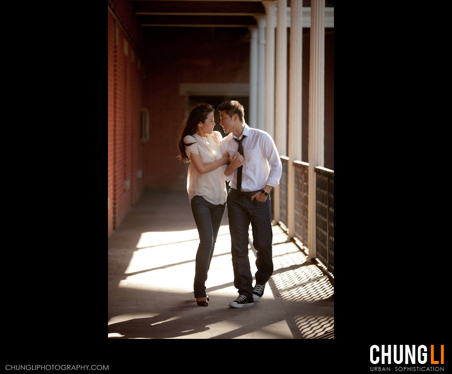 san francisco fort point engagement photo