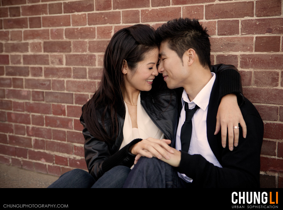 san francisco fort point engagement photo