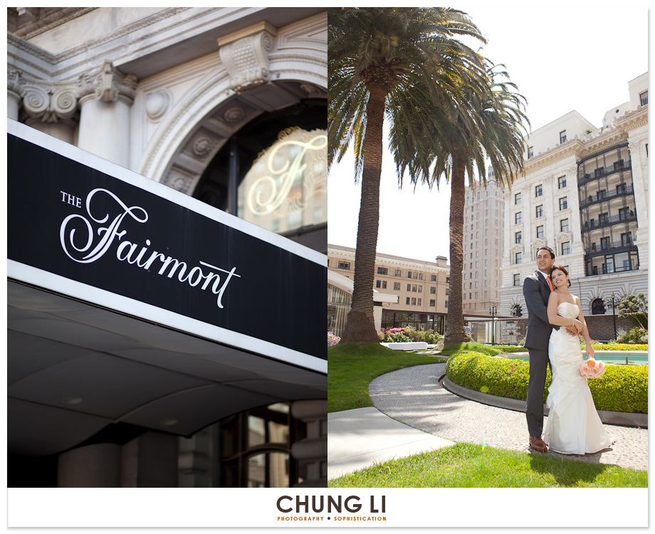 san francisco fairmont hotel roof garden roof top wedding