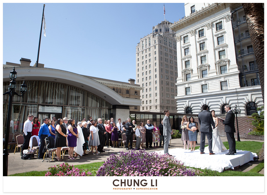 san francisco fairmont hotel roof garden wedding