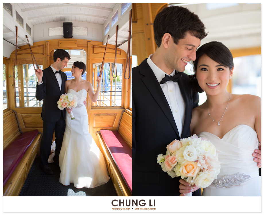 san franciso cable car wedding flood mansion wedding