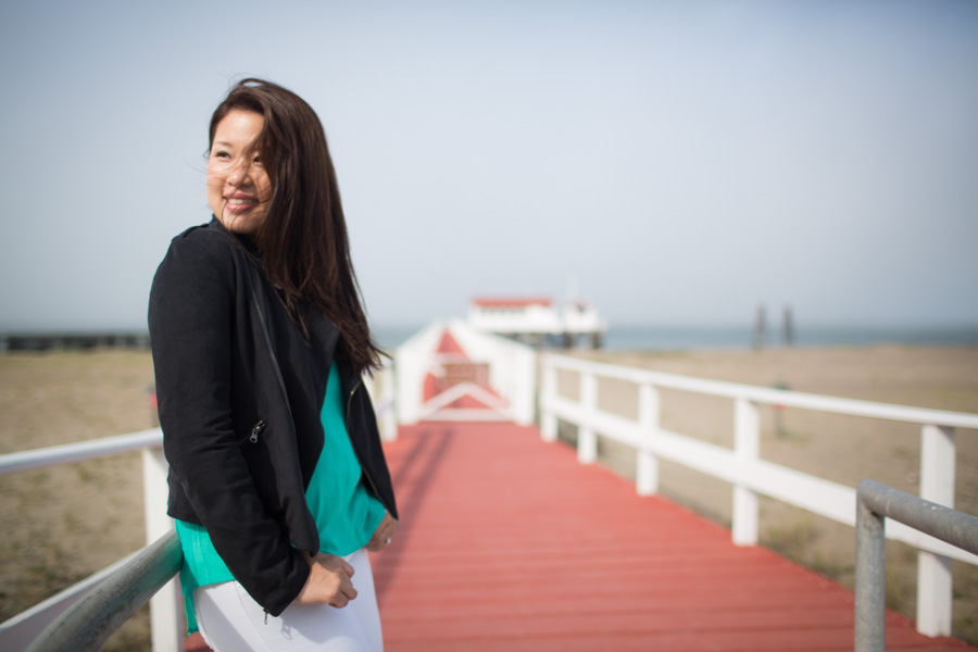 sf crissy field engagement photo