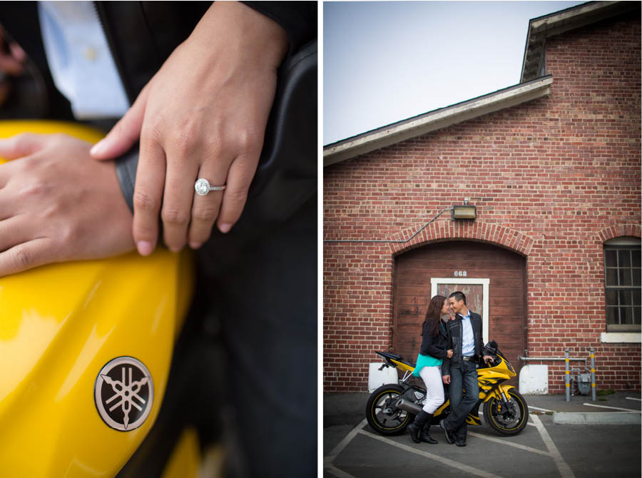 sf motorcycle engagement photographer