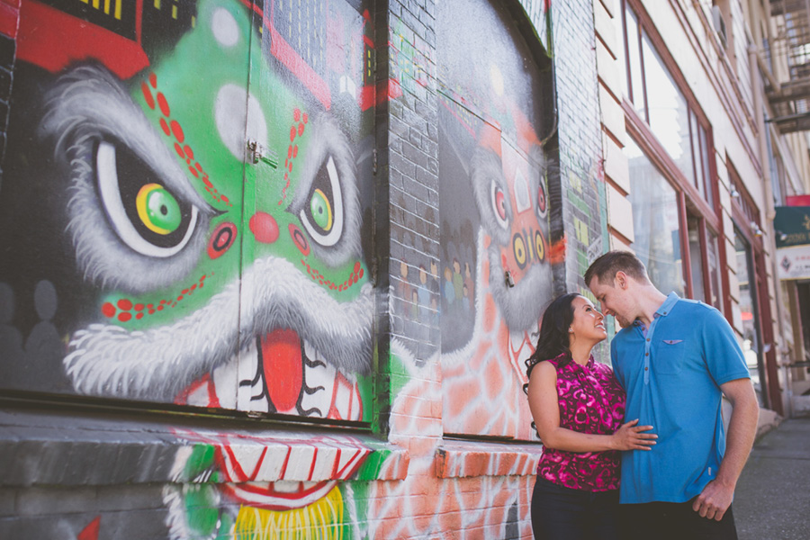 san francisco china town engagement photographer 