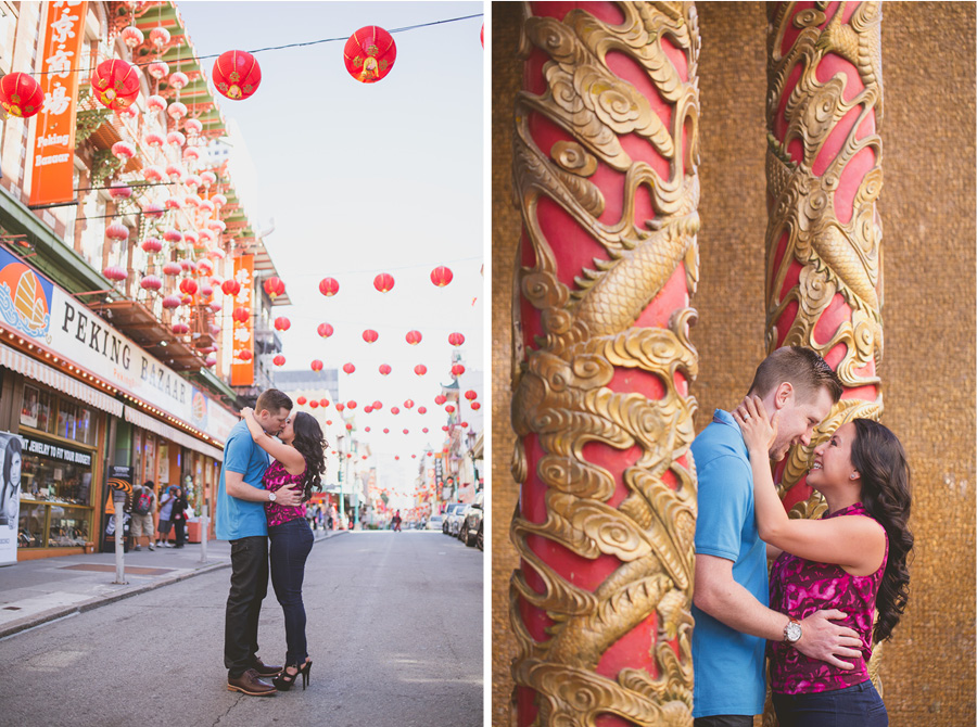 san francisco china town engagement photographer 