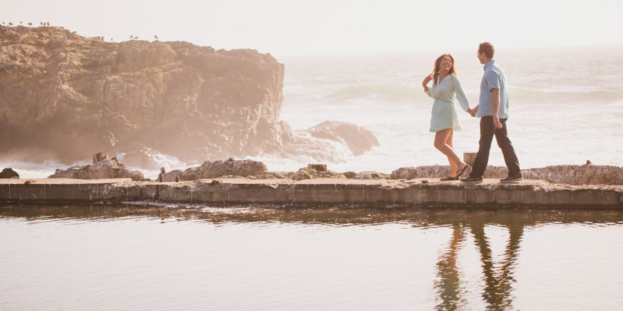 sutro baths cliff house engagement photo photographer