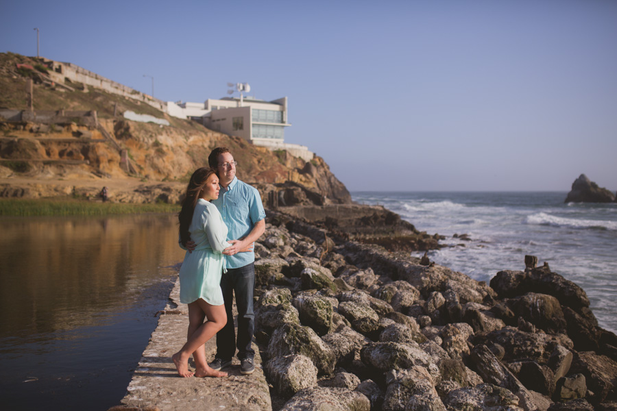 sutro baths cliff house engagement photo photographer