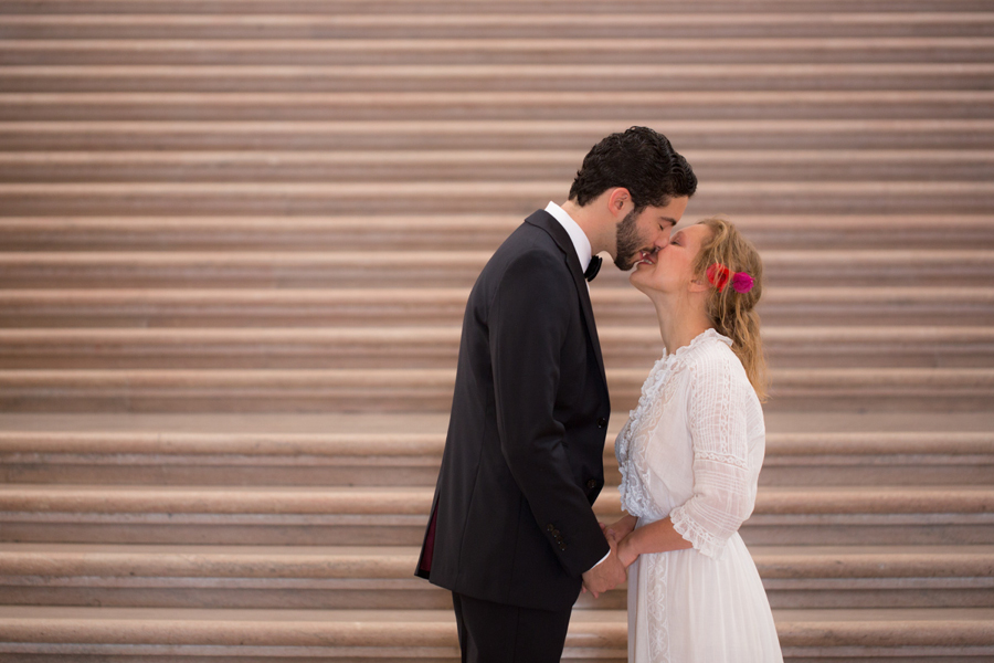 sf city hall wedding vintage dress