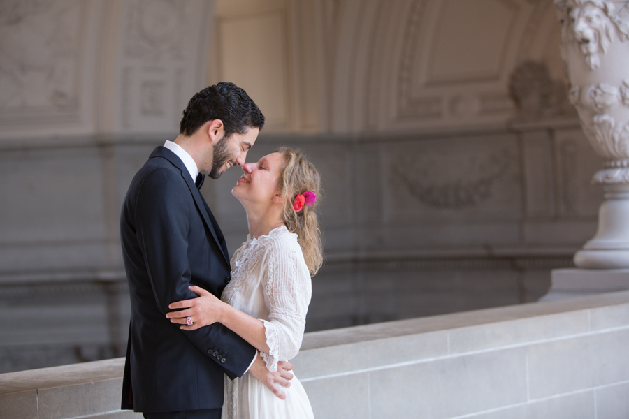 san francisco city hall vintage wedding photographer