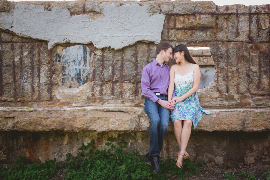 sutro bath engagement photo