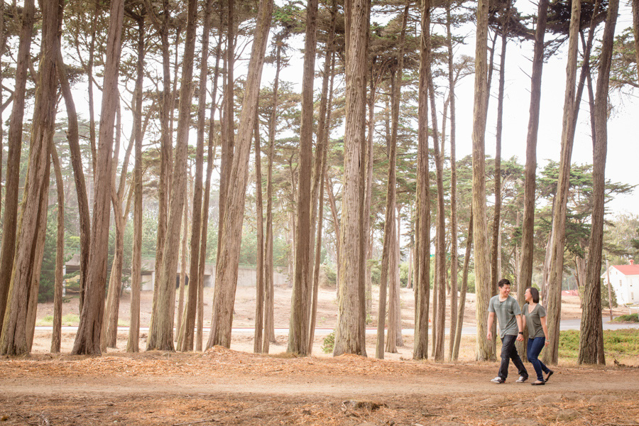 san francisco lands end presidio engagement photo photoshoot