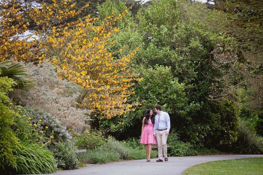 golden gate botanical garden engagement photo photographer