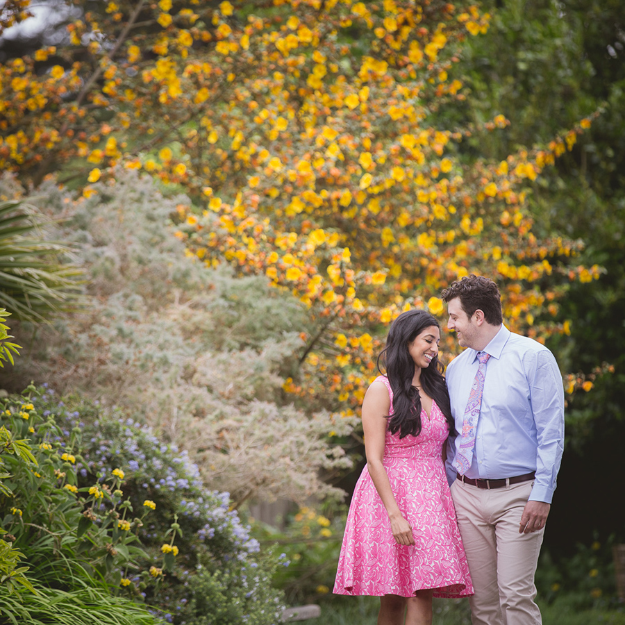 golden gate botanical garden engagement photo photographer