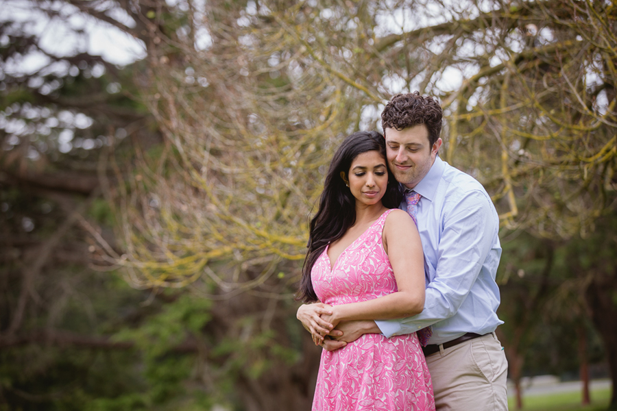 golden gate botanical garden engagement photo photographer