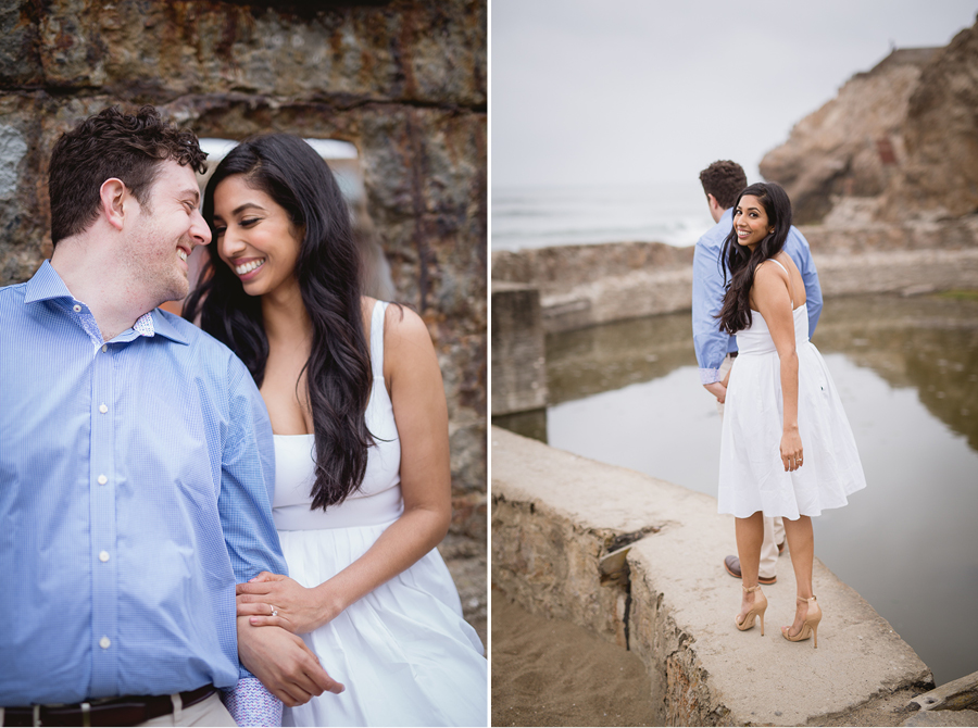 sutro bath ruin sf engagement photo photographer