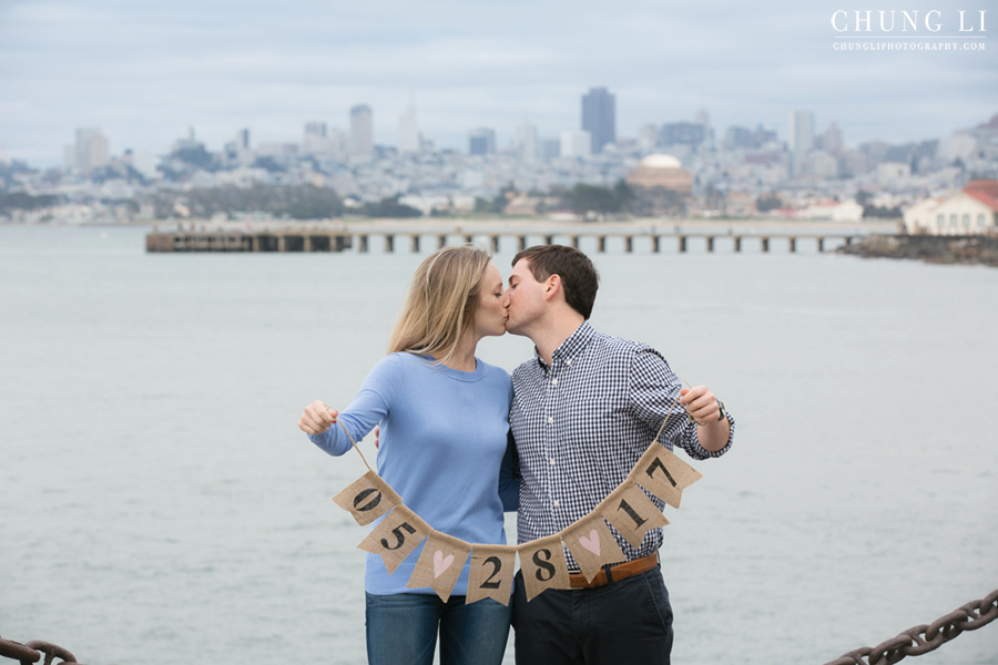 fort point golden gate bridge engagement photographer