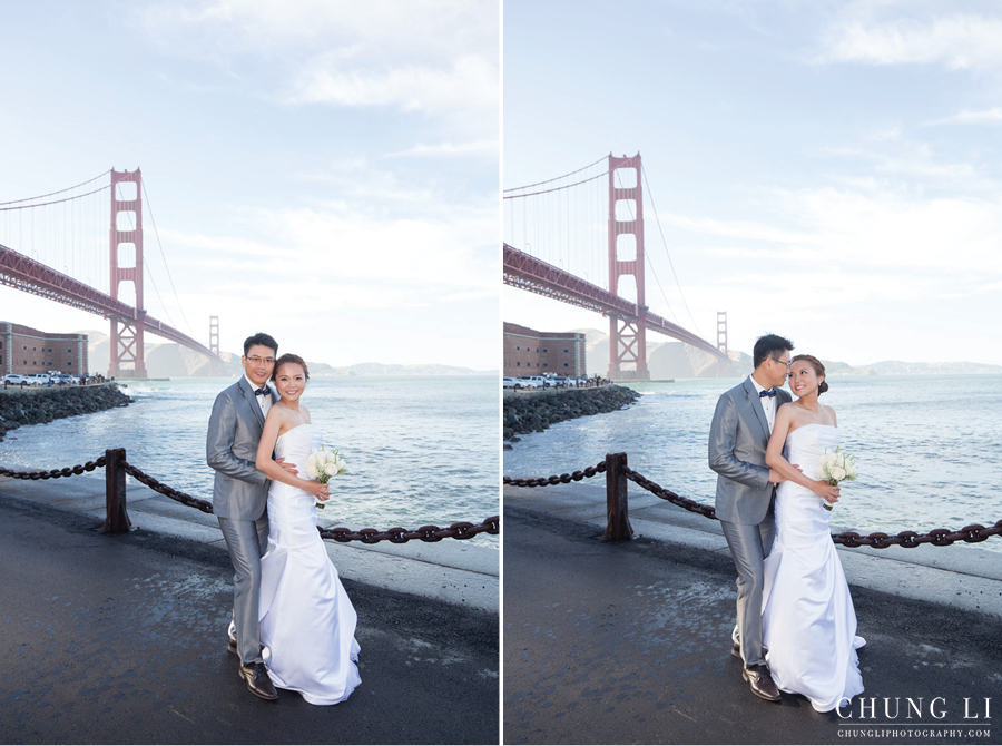 san francisco golden gate bridge asian prewedding photographer