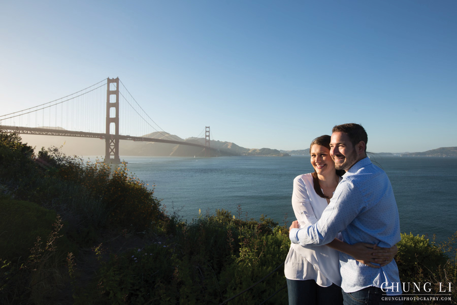 san francisco golden gate bridge crissy field engagement wedding photographer