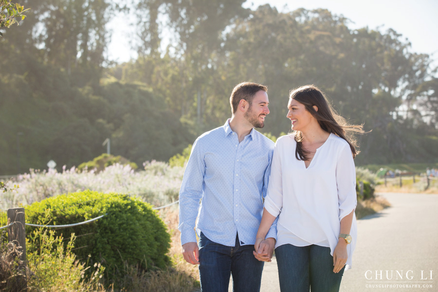 san francisco golden gate bridge crissy field engagement wedding photographer